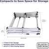 image:imageBLACKDECKER Space Saving 3Tier Expandable Clothes Drying Rack Foldable Laundry Rack for Indoor Air Drying Rust Resistant Steel 246 Ft Drying Space WhiteWhite
