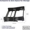 image:imageBLACKDECKER Space Saving 3Tier Expandable Clothes Drying Rack Foldable Laundry Rack for Indoor Air Drying Rust Resistant Steel 246 Ft Drying Space WhiteBlackBlack