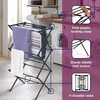 image:imageBlackDecker 3 Tier Expandable Collapsing Foldable Laundry Rack for Air Drying Clothing Space Saving Heavy Duty Lightweight Metal Drying Rack BlackBlack