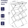 image:imageBlackDecker 3 Tier Expandable Collapsing Foldable Laundry Rack for Air Drying Clothing Space Saving Heavy Duty Lightweight Metal Drying Rack BlackGray