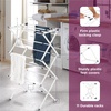 image:imageBlackDecker 3 Tier Expandable Collapsing Foldable Laundry Rack for Air Drying Clothing Space Saving Heavy Duty Lightweight Metal Drying Rack BlackWhite