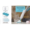 image:imageBLACKDECKER 1300W Steam Mop for Hardwood Tile amp Laminate Floors MultiSurface Floor Steamer with Carpet Glider 2 Washable Microfiber Pads Fast Heat Up amp 22 Ft Cord White