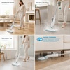 image:imageBLACKDECKER 1300W Steam Mop for Hardwood Tile amp Laminate Floors MultiSurface Floor Steamer with Carpet Glider 2 Washable Microfiber Pads Fast Heat Up amp 22 Ft Cord White