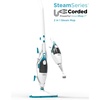 image:imageBLACKDECKER 2in1 Steam Mop and Handheld Steam Cleaner 1500W Electric Floor Steamer with 180 Swivel Steering Fast 30s HeatUp Compact Foldable Storage 13 Accessories for Tile amp Hardwood FloorsWhiteBlue