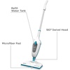 image:imageBLACKDECKER 2in1 Steam Mop and Handheld Steam Cleaner 1500W Electric Floor Steamer with 180 Swivel Steering Fast 30s HeatUp Compact Foldable Storage 13 Accessories for Tile amp Hardwood FloorsWhite