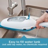 image:imageBLACKDECKER 2in1 Steam Mop and Handheld Steam Cleaner 1500W Electric Floor Steamer with 180 Swivel Steering Fast 30s HeatUp Compact Foldable Storage 13 Accessories for Tile amp Hardwood FloorsWhite