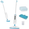 image:imageBLACKDECKER 1300W Steam Mop for Hardwood Tile amp Laminate Floors MultiSurface Floor Steamer with Carpet Glider 2 Washable Microfiber Pads Fast Heat Up amp 22 Ft Cord White