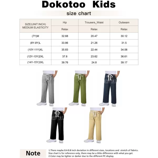 Boys' Sweatpants Casual Cotton Drawstring Straight Leg Athletic Pants