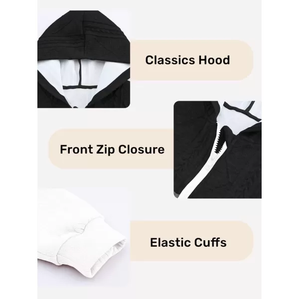 Girls Spring Tops Hoodie Fashion Color Block Zip Up Long Sleeve Hoodies Sweatshirts
