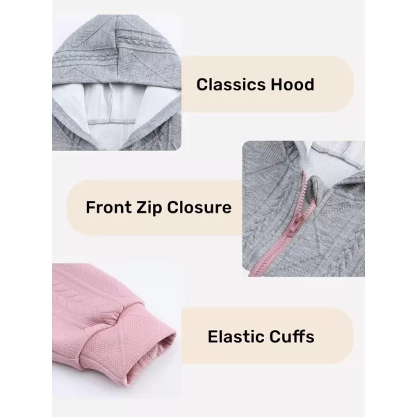 Girls Spring Tops Hoodie Fashion Color Block Zip Up Long Sleeve Hoodies Sweatshirts