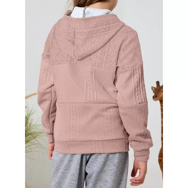 Girls Spring Tops Hoodie Fashion Color Block Zip Up Long Sleeve Hoodies Sweatshirts