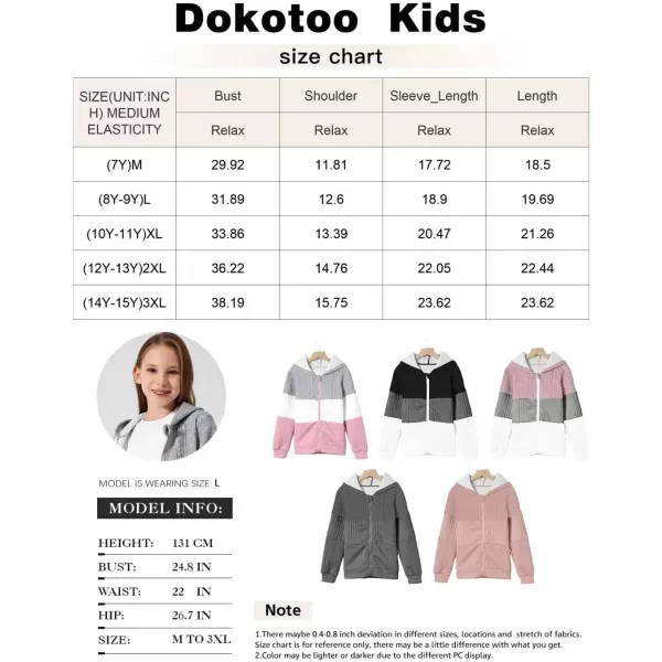 Girls Spring Tops Hoodie Fashion Color Block Zip Up Long Sleeve Hoodies Sweatshirts