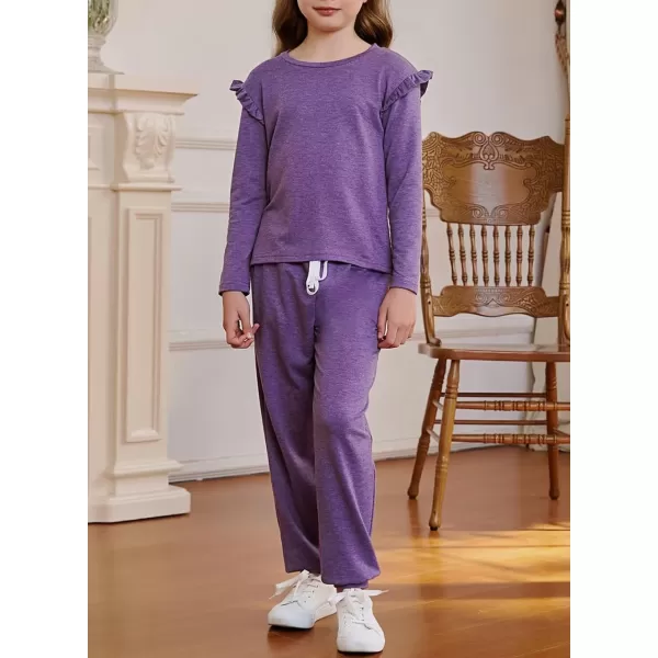 Girls Summer Outfits Cute T-Shirt and Shorts Set with Side Pockets