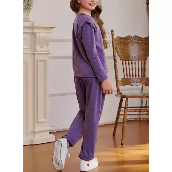 Girls Summer Outfits Cute T-Shirt and Shorts Set with Side Pockets