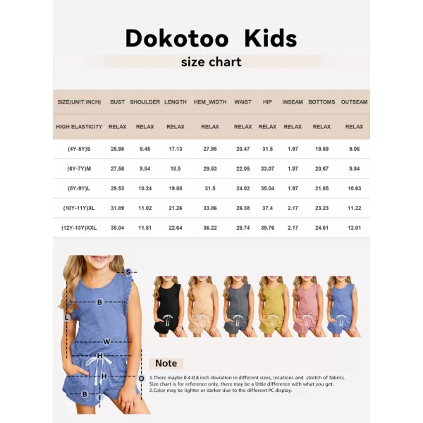 Girls Summer Outfits Cute T-Shirt and Shorts Set with Side Pockets