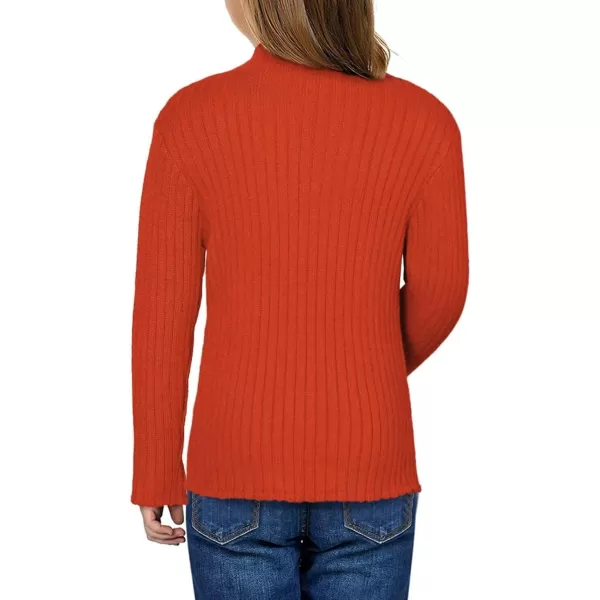Girls Turtleneck Sweater Kids Casual Long Sleeve Knitted Slim Fit Pullover Tops 7-15 Years