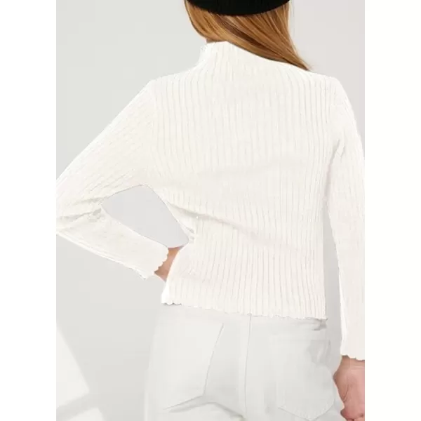 Girls Turtleneck Sweater Kids Casual Long Sleeve Knitted Slim Fit Pullover Tops 7-15 Years