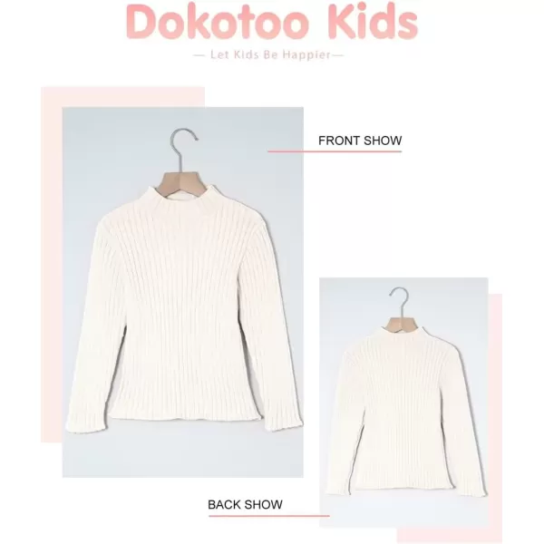 Girls Turtleneck Sweater Kids Casual Long Sleeve Knitted Slim Fit Pullover Tops 7-15 Years