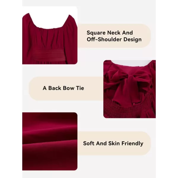 Girls Casual Long Sleeve Ruffle Hem Tie Back Off Shoulder Dresses 4-15 Years