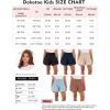 imageGirls Cotton Shorts Elastic Waist Pleated Ruffle Cute Shorts Flowy Casual Shorts 615 YearsSky Blue