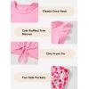 imageGirls Summer 2 Piece Outfits Cute Tie Knot TShirts and Printed Shorts Set with Side PocketsPink