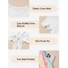 imageGirls Summer 2 Piece Outfits Cute Tie Knot TShirts and Printed Shorts Set with Side PocketsWhite