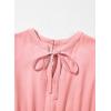 imageGirls Dresses Ruffle Trim Sleeveless V Neck Casual ALine Flowy Dress with PocketsPink