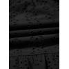 imageGirls Eyelet Cotton Dresses 2025 Ruffle Casual Puff Long Sleeve Aline Dress for 613 YearsBlack