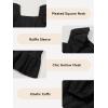 imageGirls Eyelet Cotton Dresses 2025 Ruffle Casual Puff Long Sleeve Aline Dress for 613 YearsBlack