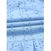 imageGirls Eyelet Cotton Dresses 2025 Ruffle Casual Puff Long Sleeve Aline Dress for 613 YearsBlue