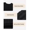 imageGirls Fall Long Sleeve Knit Dresses Casual Crewneck Swiss Dot Aline Dress 615 YearsBlack