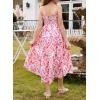 imageGirls Sundress Summer Boho Sleeveless Strap Smocked Tiered Dresses 615 YearsPink