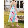 imageGirls Sundress Summer Boho Sleeveless Strap Smocked Tiered Dresses 615 YearsPink Blue