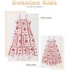 imageGirls Sundress Summer Boho Sleeveless Strap Smocked Tiered Dresses 615 YearsRed