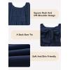 imageGirls Tie Back Off Shoulder Dress Ruffle Long Sleeve Fall Spring Dresses 415 YearsNavy Blue
