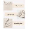 imageCute Shirts for Girls Ruffle Long Sleeve Crewneck Ribbed Knit Blouses Tops 615 YearsBeige