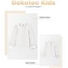 imageCute Shirts for Girls Ruffle Long Sleeve Crewneck Ribbed Knit Blouses Tops 615 YearsWhite