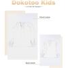 imageGirls Cute Long Sleeve Chiffon Blouses 2025 Casual V Neck Smocked Cuffs Shirts Tops 715 YearsWhite