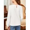 imageGirls Cute Shirts Lace Embroidered Long Sleeve Tops 2025 Fall Fashion Knit Crewneck Blouses 613 YearsWhite