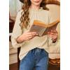 imageGirls Shirts Long Sleeve Lightweight Tops 2025 Fall Fashion Blouses Knit Crewneck Basic Tee 613 YearsBeige