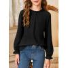 imageGirls Shirts Long Sleeve Lightweight Tops 2025 Fall Fashion Blouses Knit Crewneck Basic Tee 613 YearsBlack