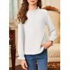 imageGirls Shirts Long Sleeve Lightweight Tops 2025 Fall Fashion Blouses Knit Crewneck Basic Tee 613 YearsWhite