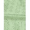 imageGirls Summer Dress Casual Puff Sleeve Aline Button Down Eyelet Midi Dress 615 YearsGreen