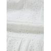 imageGirls Summer Dress Casual Puff Sleeve Aline Button Down Eyelet Midi Dress 615 YearsWhite