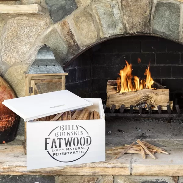 10 lb Fatwood Gift Box Set  Fire Starter Sticks in Packed In a Natural Light Wooden Box  Perfect Christmas Gift  Start a Fire with just 2 Sticks  Resin Rich Ocote Fatwood  Approx 140 Sticks