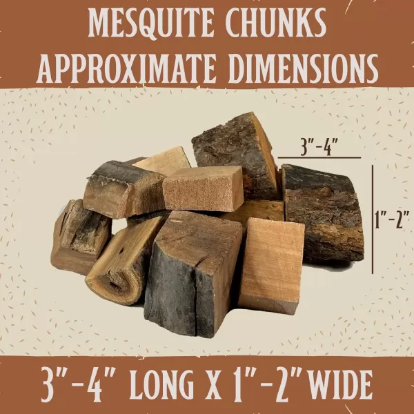 Billy Buckskin Co Variety Pack Smoker Wood Chunks Smoking Wood Chunks Wood Chunks for Smokers Replacement for Charcoal Briquettes Grill ampamp BBQ Camping Essential for Smokers  4 x 35 Pound BagMesquite