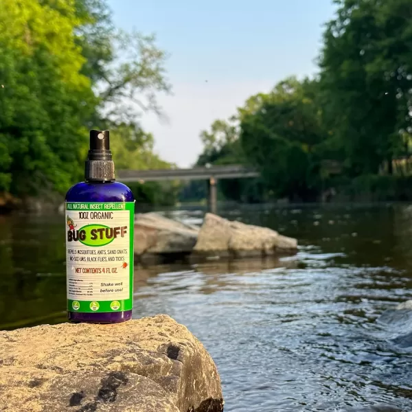 Bug Stuff All Natural Bug Spray  Keeps All Flying ampamp Biting Insects Away  Bug Spray for Children ampamp Pets  Made from 100 Organic Ingredients  4 FL OZ Spray Bottle