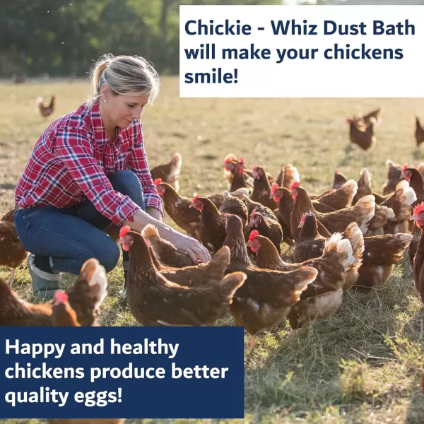 Chickie Whiz Dust Bath 55lb Chicken Dust Bath Dust Bath for Chickens for Healthy Chicken Poultry Dust Chicken Bath Dust for Chickens Chicken Coop Accessories by Billy Buckskin Co4 x 45 lb