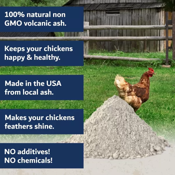 Chickie Whiz Dust Bath 55lb Chicken Dust Bath Dust Bath for Chickens for Healthy Chicken Poultry Dust Chicken Bath Dust for Chickens Chicken Coop Accessories by Billy Buckskin Co1 x 55 lb