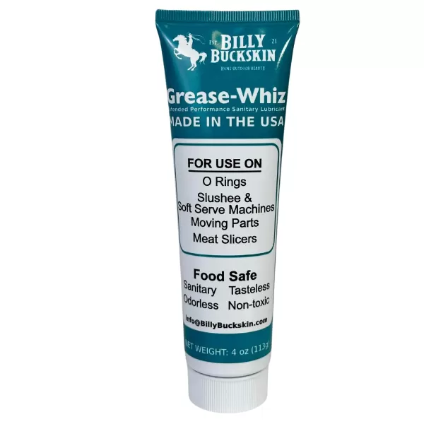 Commercial Food Grade Grease O Rings Grease for Ice Cream ampamp Slushee Machines Mixers Beer Kegs Sliding Glass Door Pool Filters Meat Slicers Grease Whiz Plus 1x4 Oz Tube by Billy Buckskin Co1 Pack